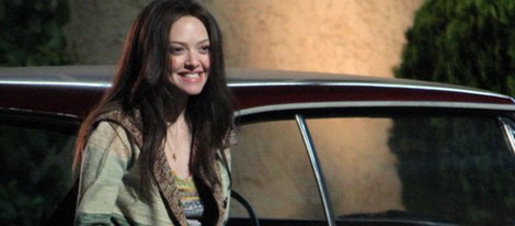 Amanda Seyfried en el rodaje de la película 'Lovelace'