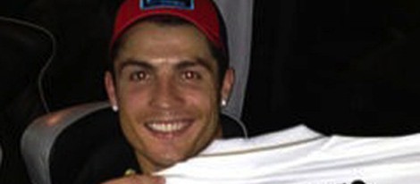 Cristiano Ronaldo con la camiseta de 'Campeones' de Liga