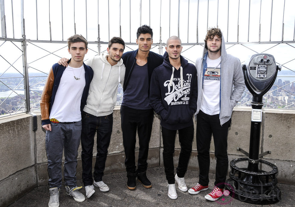 The Wanted en el Empire State Building de Nueva York