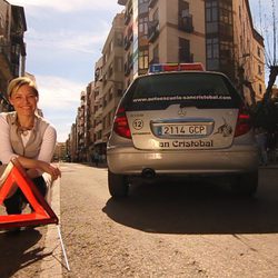 Soraya durante las clases de 'Famosos al volante' en laSexta