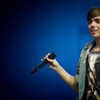 Nathan Sykes de 'The Wanted' en concierto