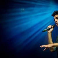 Siva Kaneswaran de 'The Wanted' en concierto