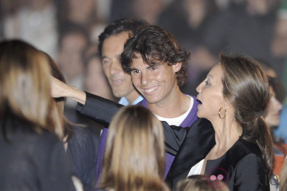 Rafa Nadal en el concierto de Enrique Iglesias