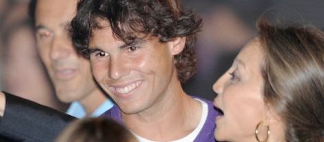 Rafa Nadal en el concierto de Enrique Iglesias