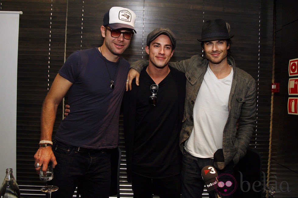 Ian Somerhalder, Michael Trevino y Matt Davis en la BloodyNightCon