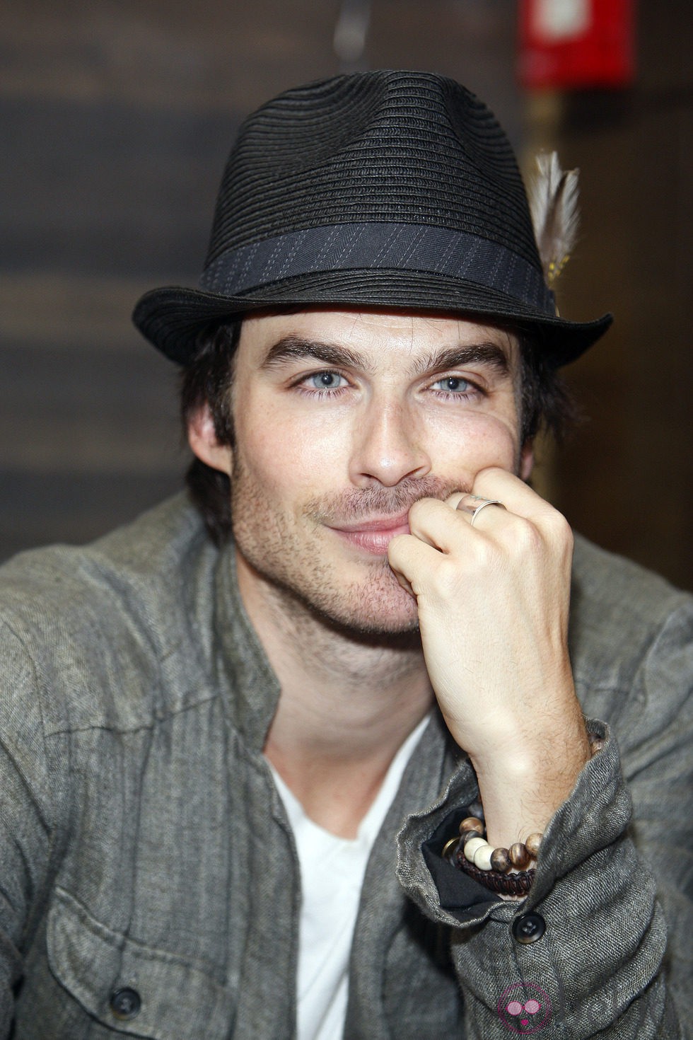 Ian Somerhalder sonríe en la BloodyNightCon de Barcelona