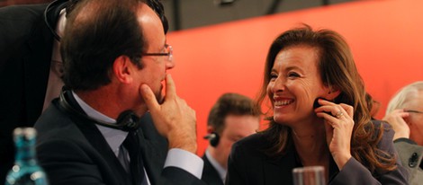 Valérie Trierweiler y Francois Hollande cómplices