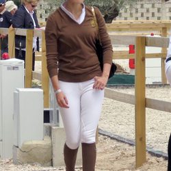 Marta Ortega en el Campeonato Internacional de Saltos de Oliva