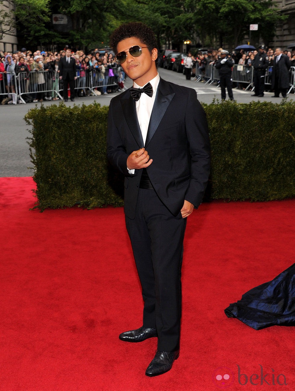 Bruno Mars en la alfombra roja de la Gala del MET 2012