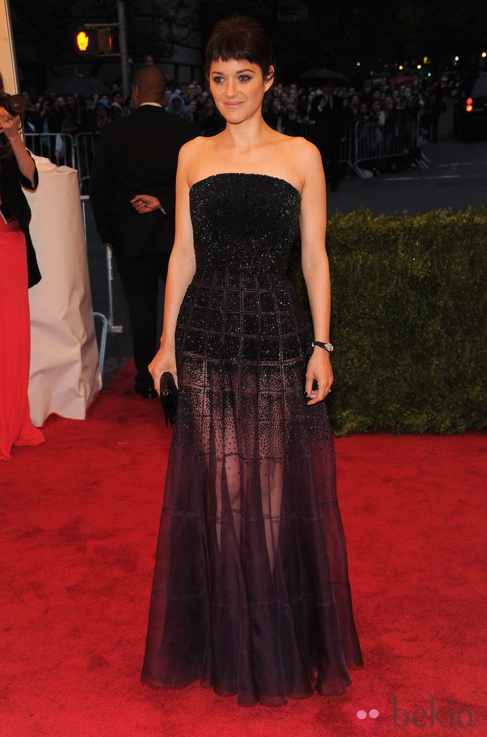 Marion Cotillard en la alfombra roja de la Gala del MET 2012