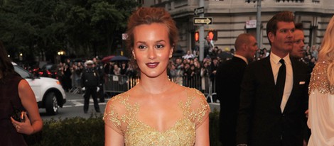 Leighton Meester en la alfombra roja de la Gala del MET 2012