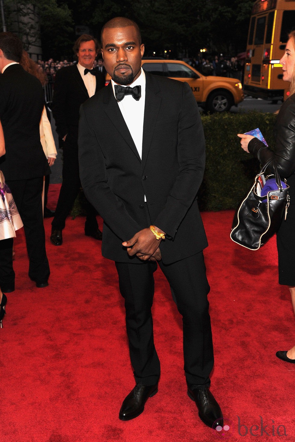 Kanye West en la alfombra roja de la Gala del MET 2012