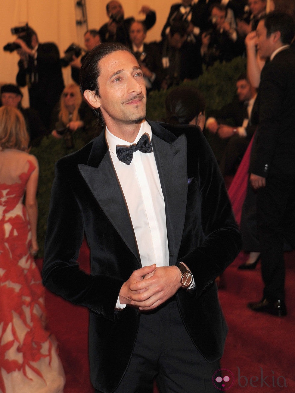 Adrien Brody en la alfombra roja de la Gala del MET 2012