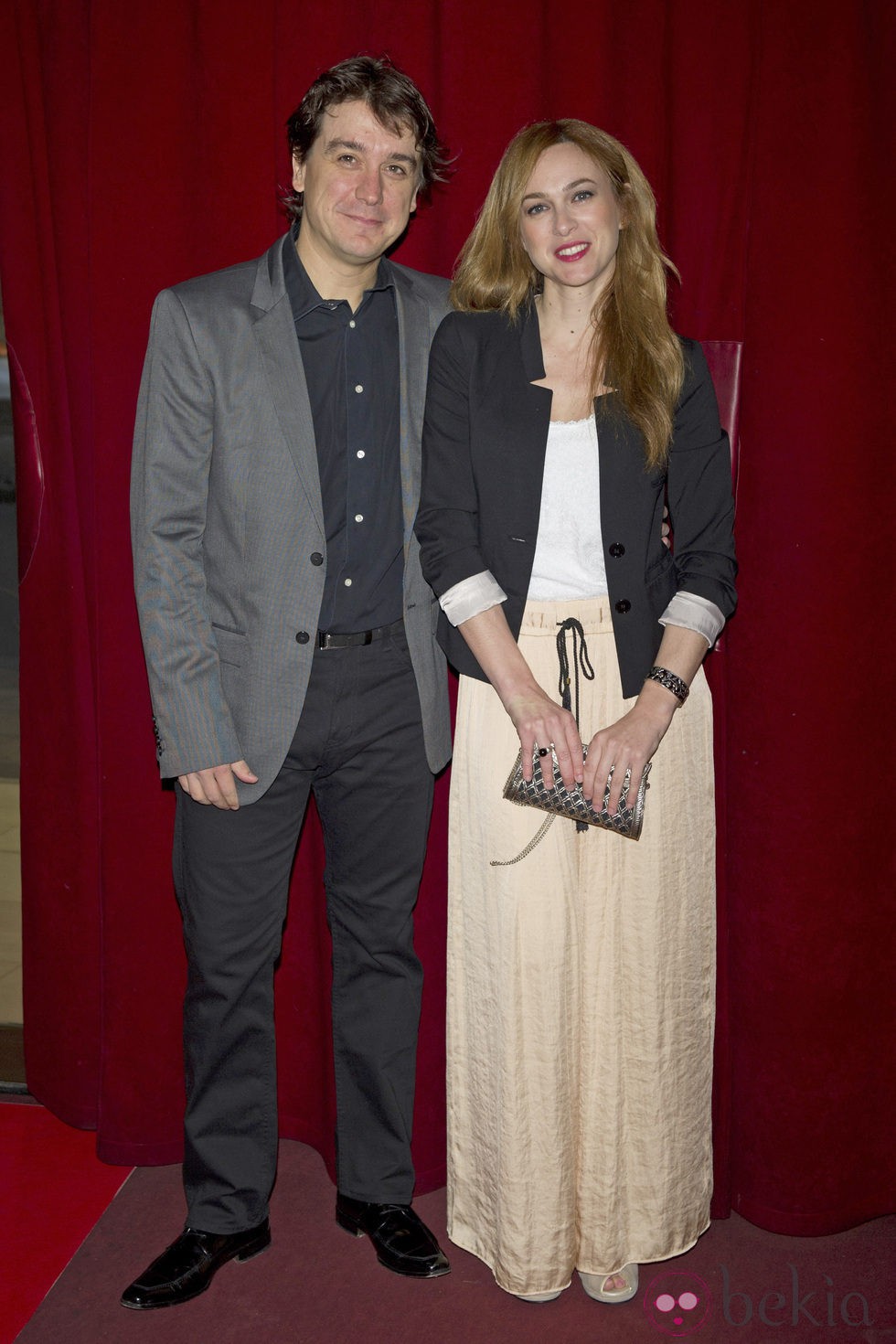 Javier Veiga y Marta Hazas en el homenaje a Ana Botella