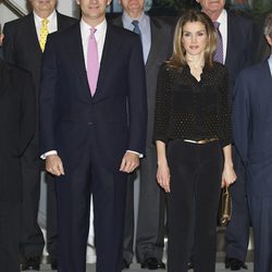 Los Príncipes de Asturias en la inauguración del Espacio Fundación Telefónica