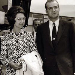 Don Juan Carlos y Doña Sofía en los años setenta