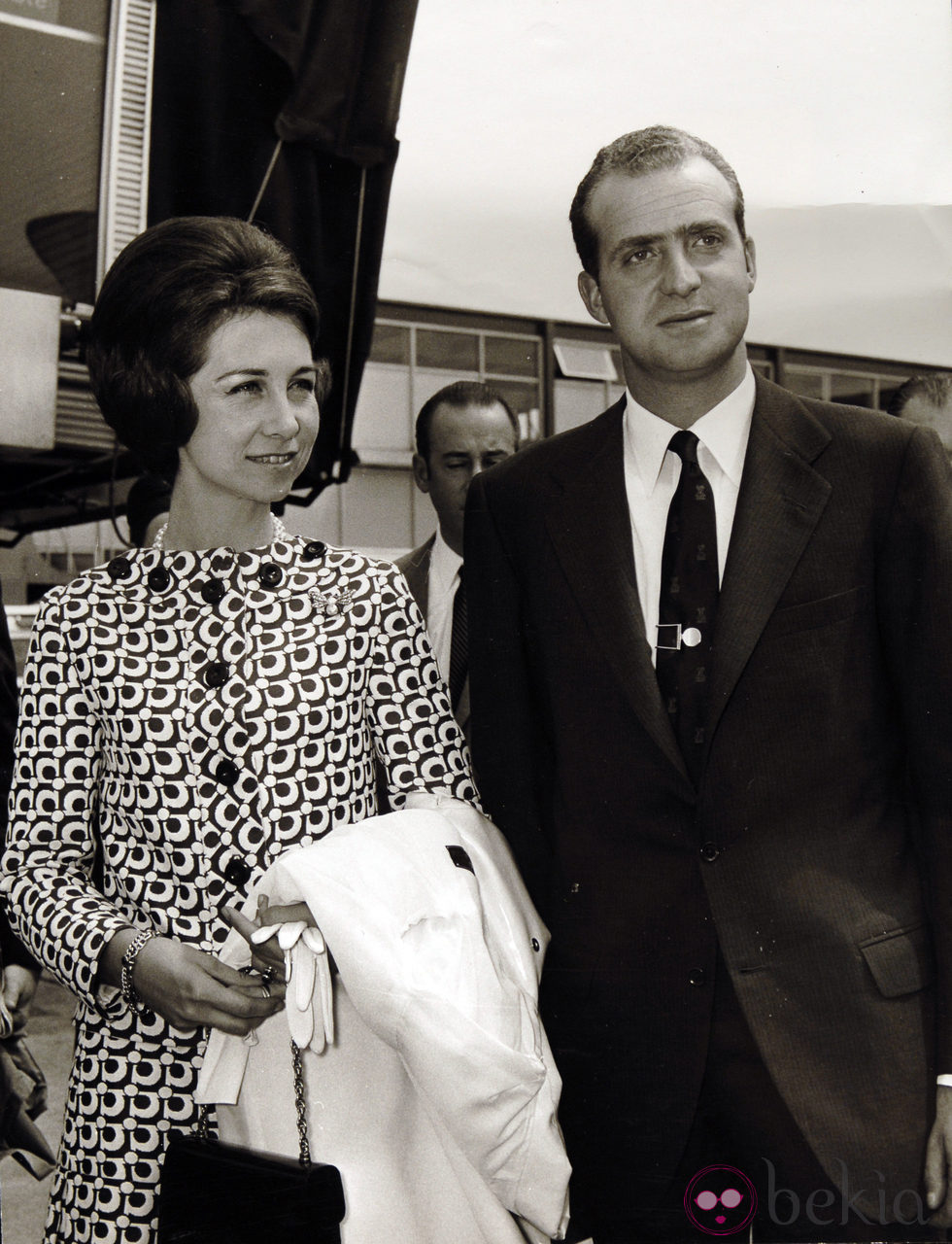 Don Juan Carlos y Doña Sofía en los años setenta