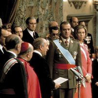 Ceremonia de proclamación de Don Juan Carlos como Rey de España en 1975