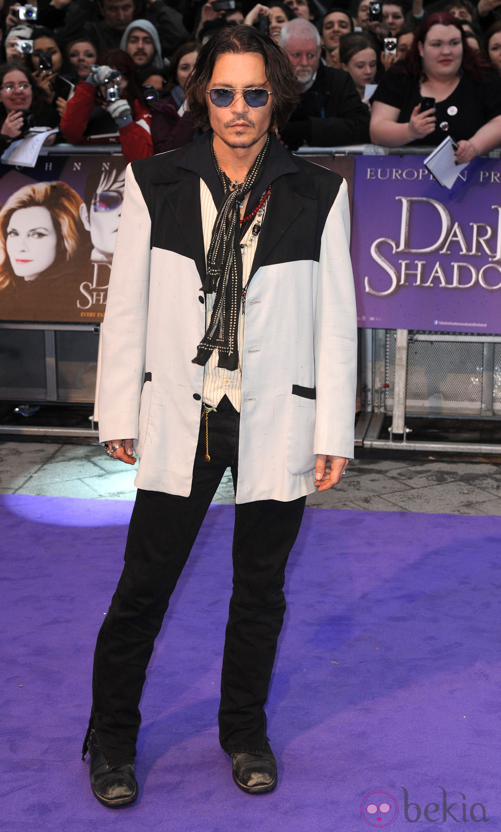 Johnny Depp en el estreno de 'Dark Shadows' en Londres