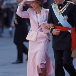 Los Reyes Juan Carlos y Sofía en la boda de los Duques de Palma