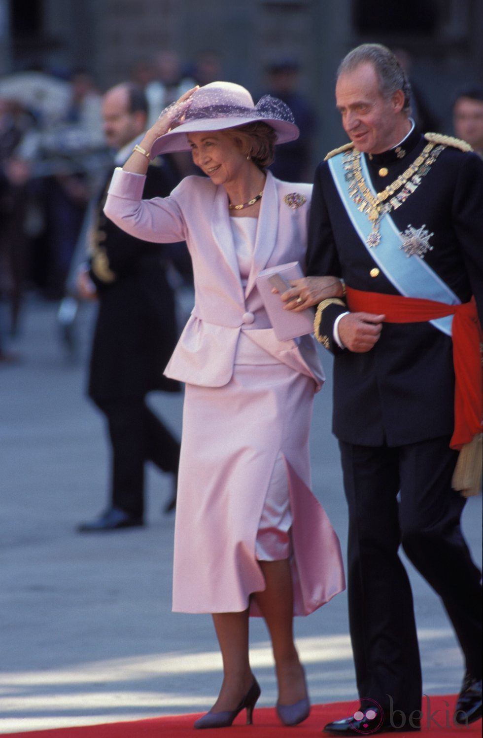 Los Reyes Juan Carlos y Sofía en la boda de los Duques de Palma