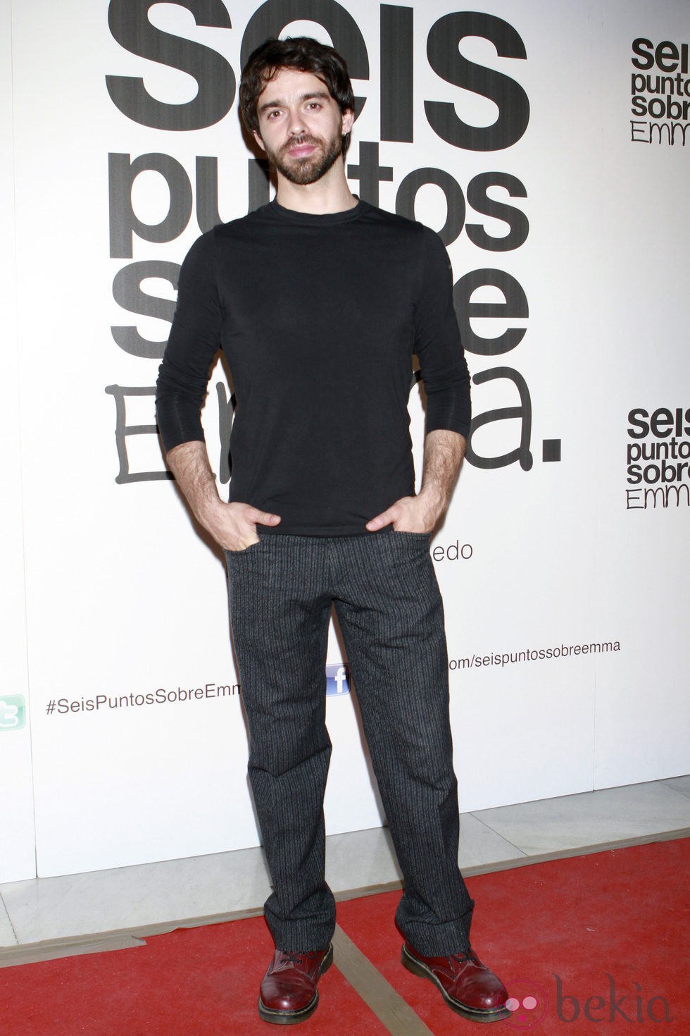 Alberto Amarilla en el estreno de 'Seis puntos sobre Emma'