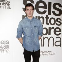 Javier Calvo en el estreno de 'Seis puntos sobre Emma'