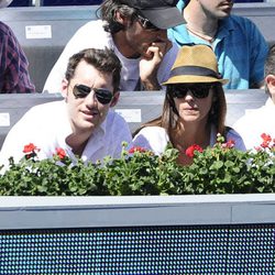 Helen Lindes y Rudy Fernández en el Masters de Tenis de Madrid