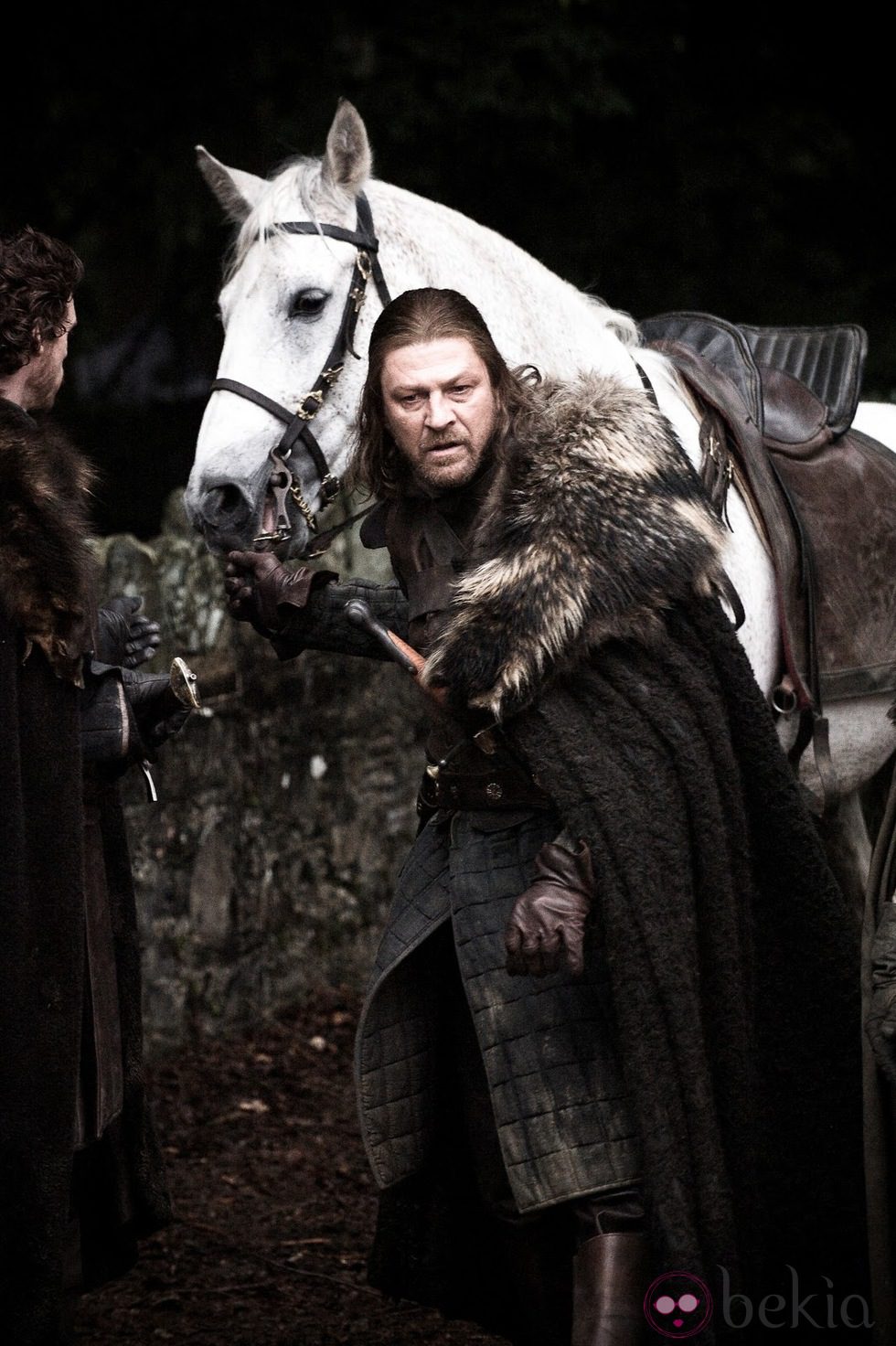 Sean Bean interpretando a Stark durante una de las escenas de la serie 'Juego de Tronos'