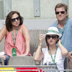 Carmen Machi en la final del Masters de Tenis de Madrid 2012