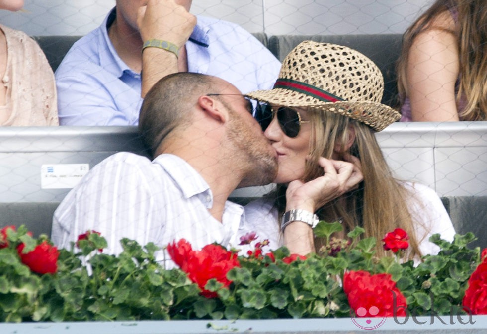 Amaia Montero con su novio en la final del Masters de Tenis de Madrid 2012