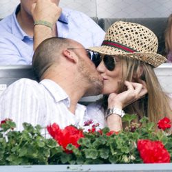 Amaia Montero con su novio en la final del Masters de Tenis de Madrid 2012