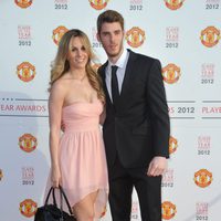 Edurne y De Gea en la gala Manchester United Player of the Year Awards 2012