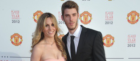 Edurne y De Gea en la gala Manchester United Player of the Year Awards 2012