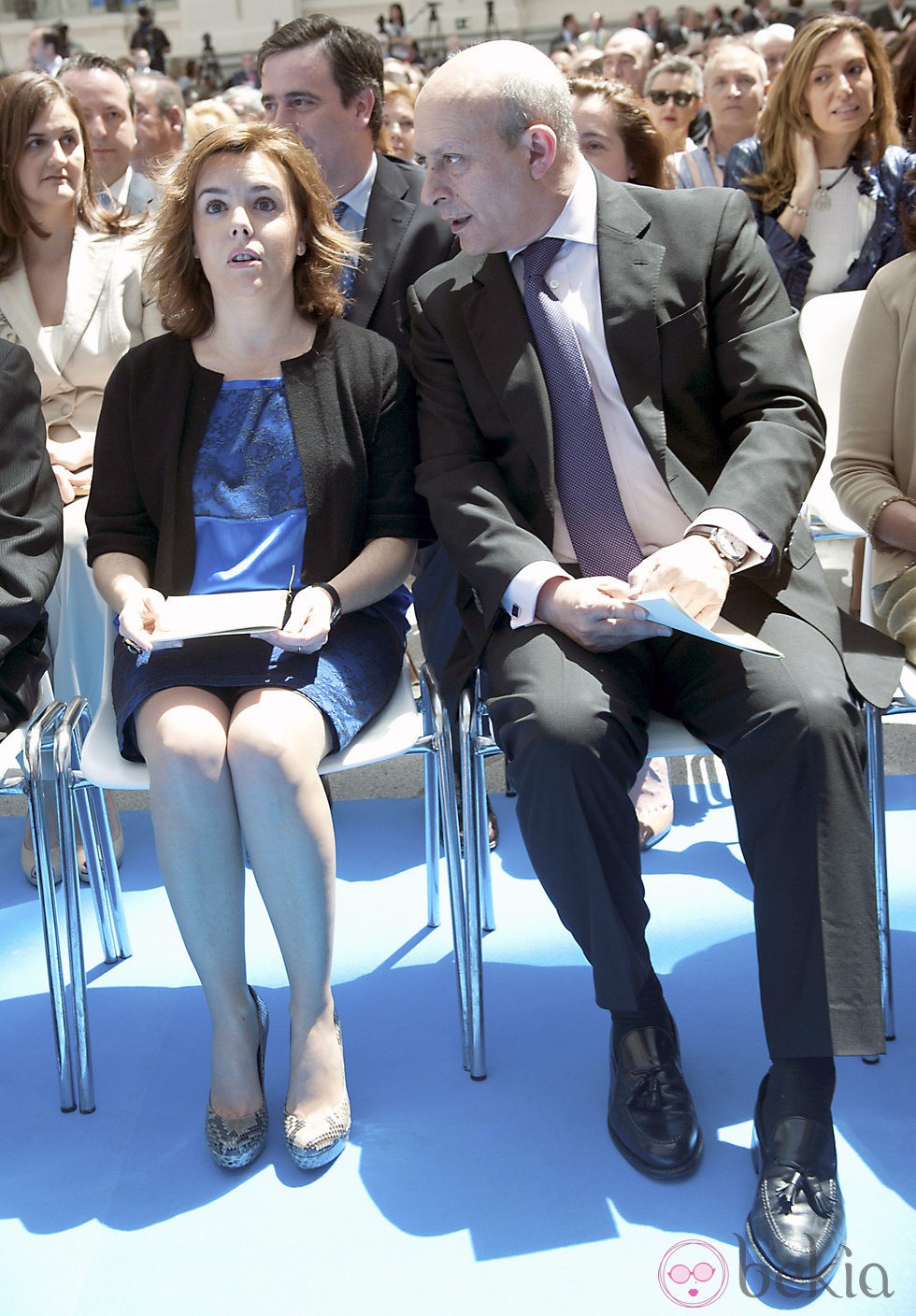 Soraya Sáenz de Santamaría y José Ignacio Wert en la entrega de las Medallas de Oro de Madrid 2012