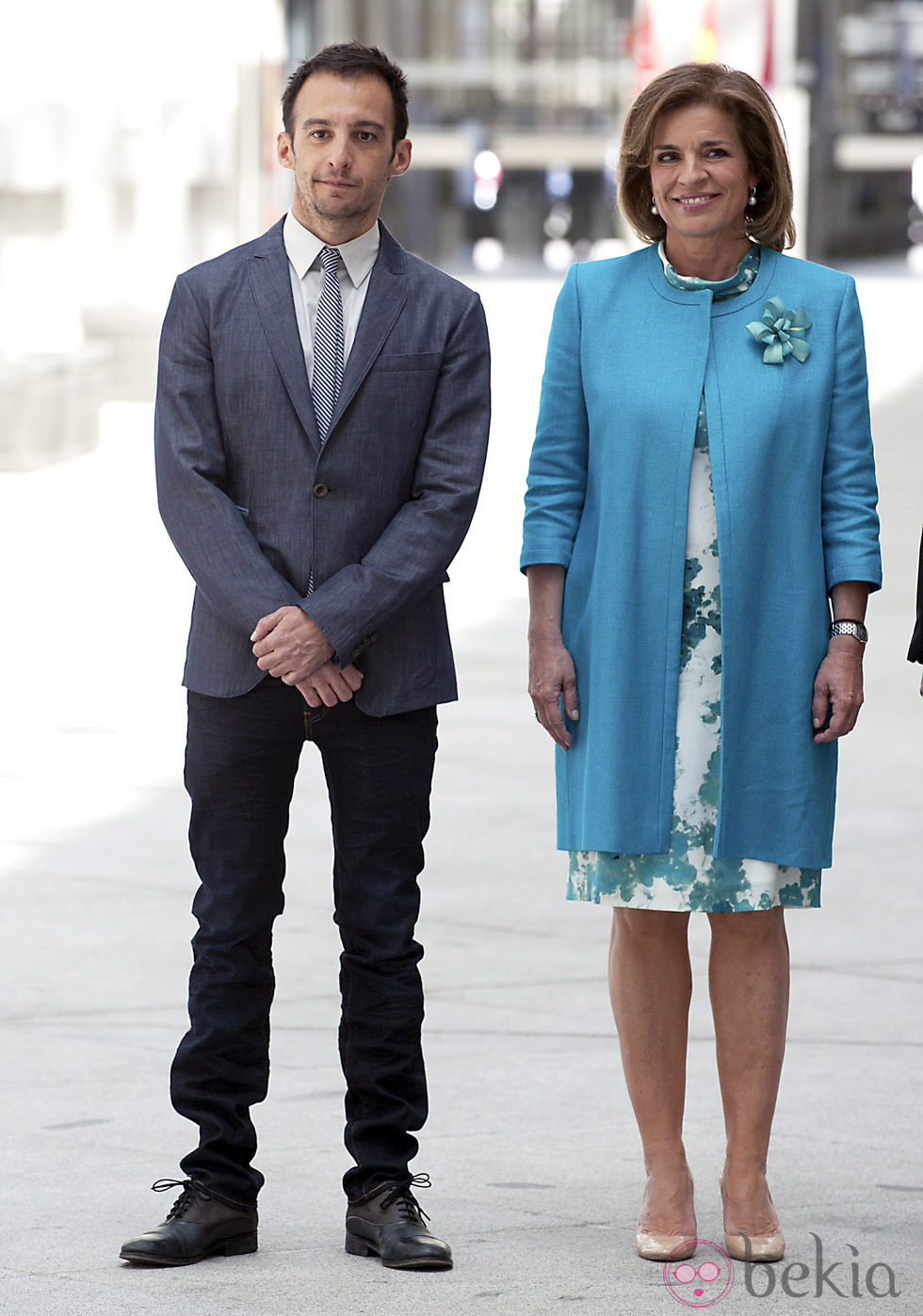 Alejandro Amenábar y Ana Botella en la entrega de las Medallas de Oro de Madrid 2012