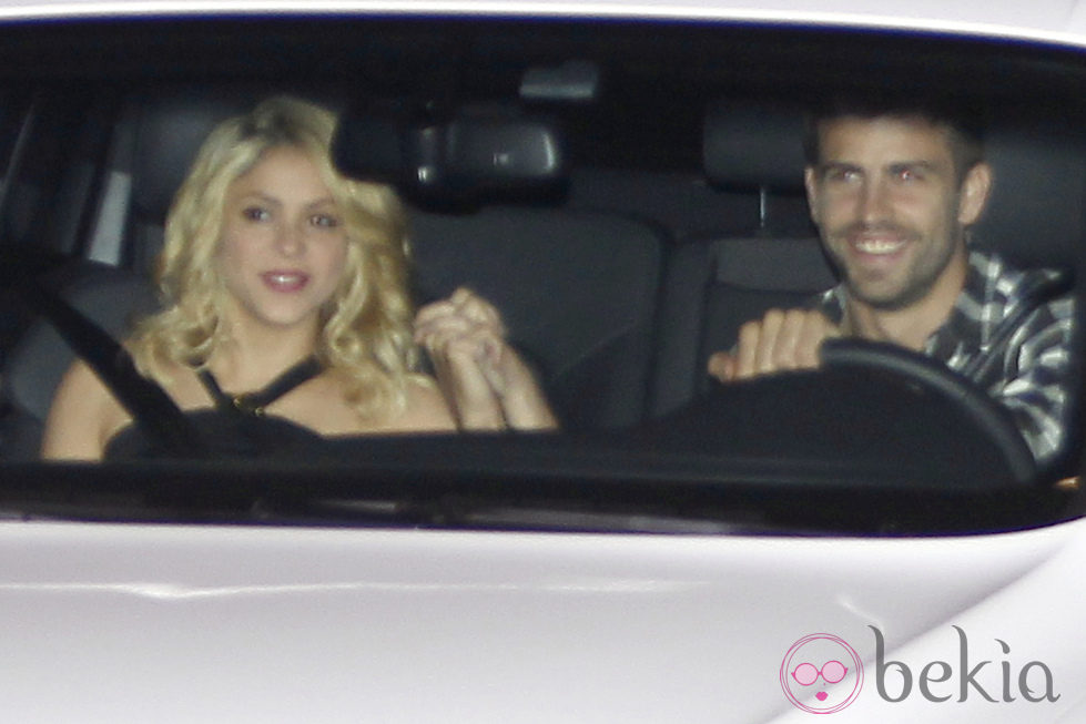 Shakira y Gerard Piqué en una cena-homenaje a Pep Guardiola