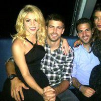 Las parejas formadas por Shakira y Piqué y Cesc Fábregas y Daniella Semaan