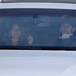 Leo Messi y Antonella Roccuzzo en la cena-homenaje a Guardiola