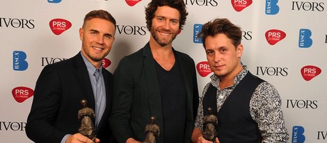 Take That en la entrega de los Premios Ivor Novello 2012