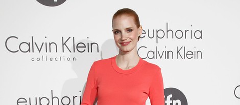 Jessica Chastain en la fiesta organizada por Calvin Klein en el Festival de Cannes 2012