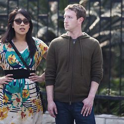 Mark Zuckerberg y su novia Priscilla Chan