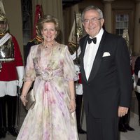 Los Reyes de Grecia en una cena de gala en Buckingham Palace