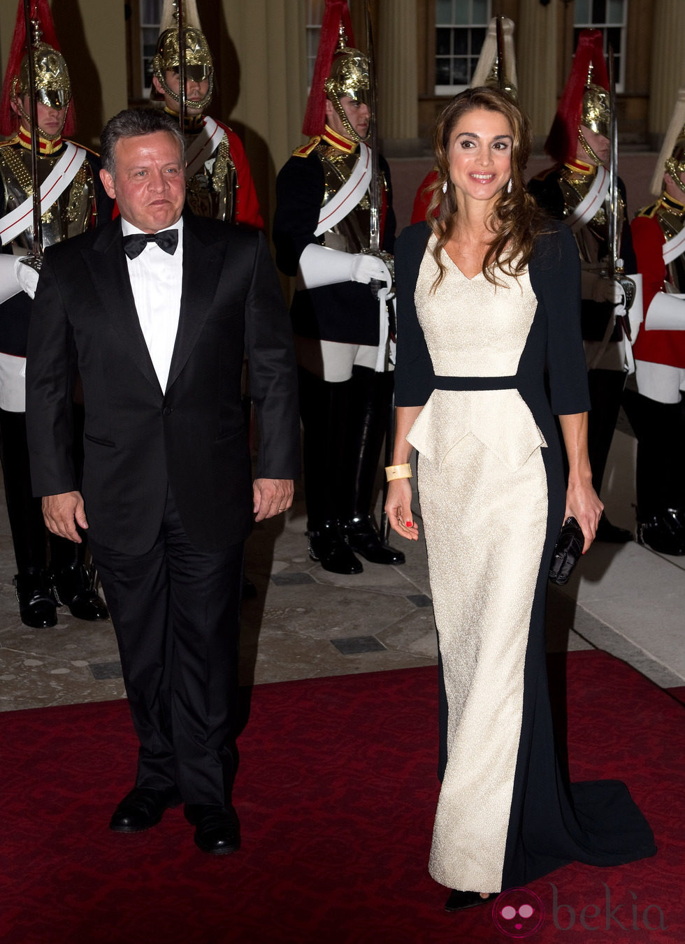 Los Reyes de Jordania en una cena de gala en Buckingham Palace