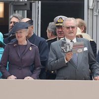 La Reina y el Príncipe de Dinamarca y los Grandes Duques de Luxemburgo en Windsor