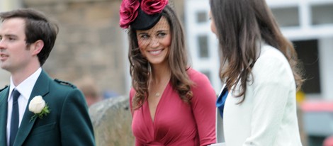 Pippa Middleton en la boda de una amiga en Escocia