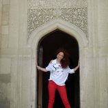 Pastora Soler en la Mezquita de Bakú, ciudad de Eurovision 2012,