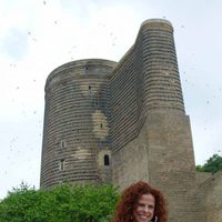 Pastora Soler en la Torre de la Dama de Baku, ciudad de Eurovisión 2012