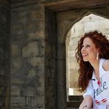 Pastora Soler visitando la Mezquita de Bakú, ciudad de Eurovisión 2012