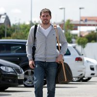 Iker Casillas a su llegada a la concentración de la Selección española en Las Rozas